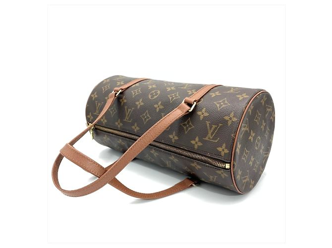 Borsa Louis Vuitton Papillon 30 Marrone - vista 3
