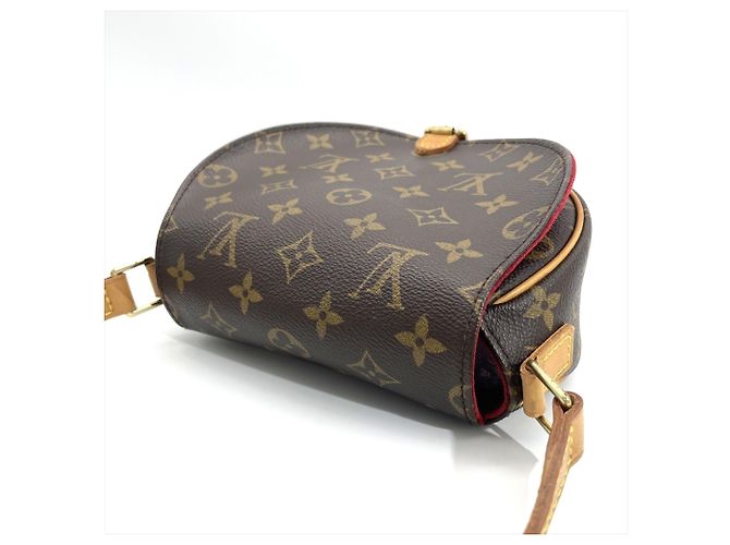 Borsa a tracolla Louis Vuitton Tambourin Marrone - vista 4