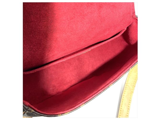 Borsa a tracolla Louis Vuitton Tambourin Marrone - vista 5