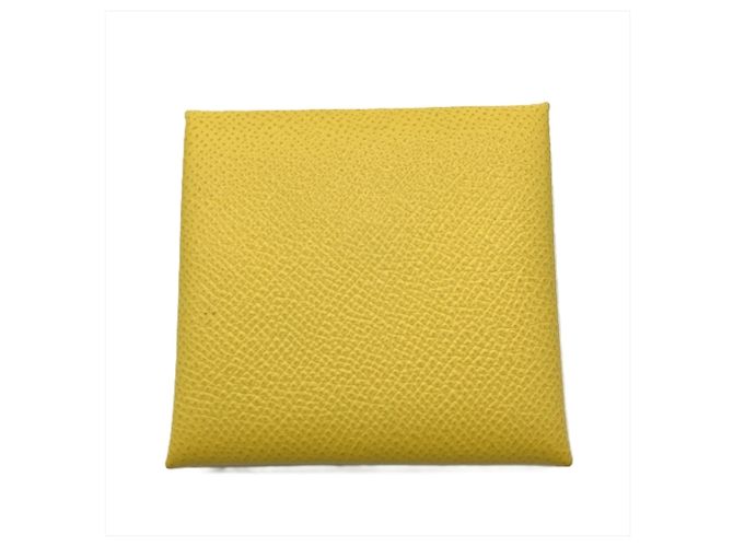 Monedero Bastia de Hermès en Jaune Naples Amarillo - vista 3