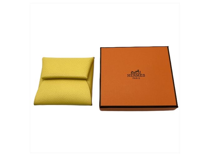 Monedero Bastia de Hermès en Jaune Naples Amarillo - vista 7