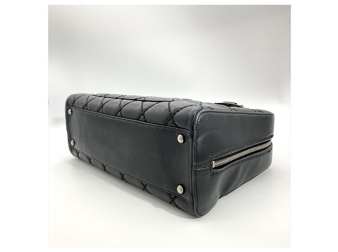 Sac à main Chanel Wild Stitch en noir - vue 3