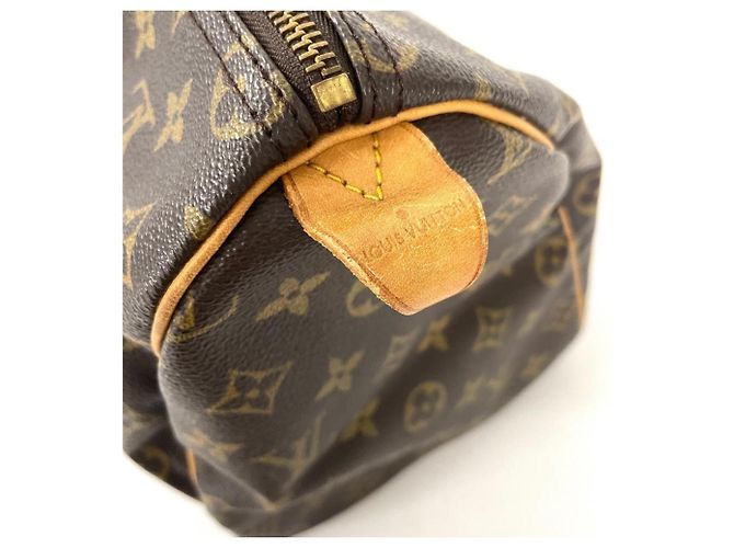 Borsa Louis Vuitton Speedy 35 Marrone - vista 4