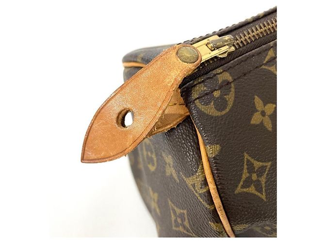 Borsa Louis Vuitton Speedy 35 Marrone - vista 5