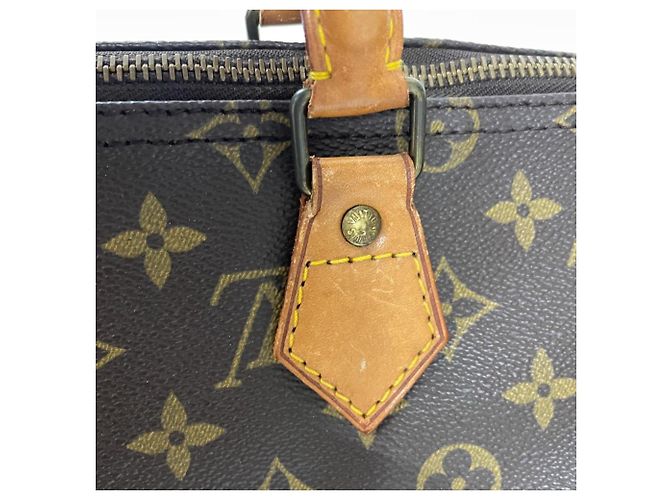 Borsa Louis Vuitton Speedy 35 Marrone - vista 6