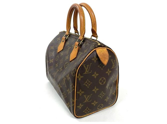 Borsa Louis Vuitton Speedy 25 Marrone - vista 2