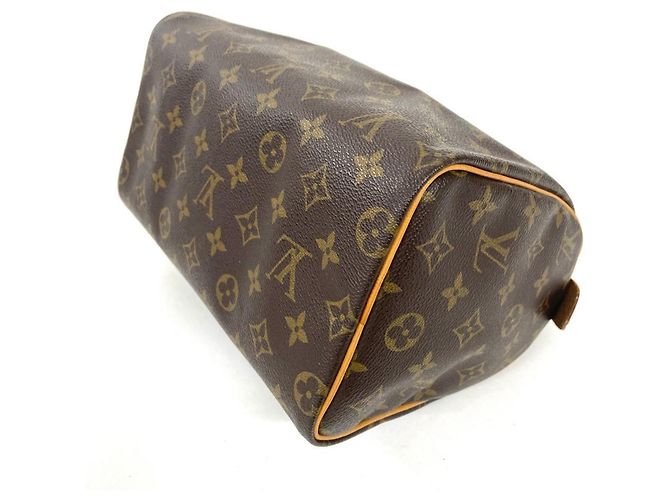 Borsa Louis Vuitton Speedy 25 Marrone - vista 3