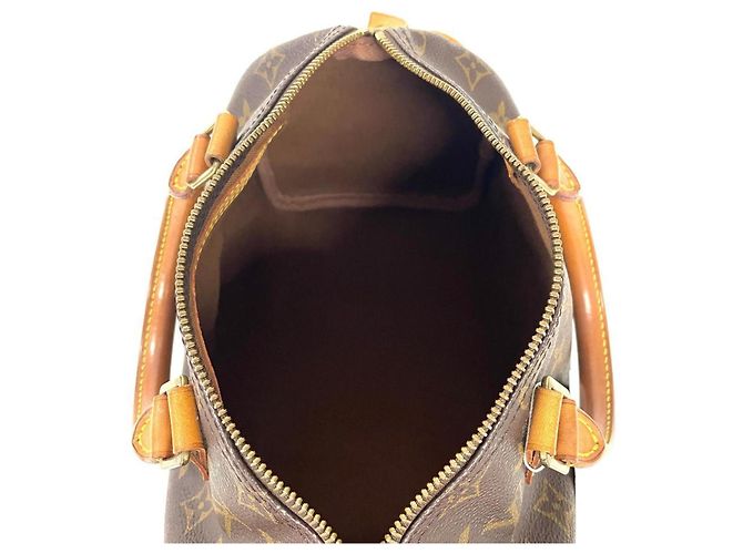 Borsa Louis Vuitton Speedy 25 Marrone - vista 6