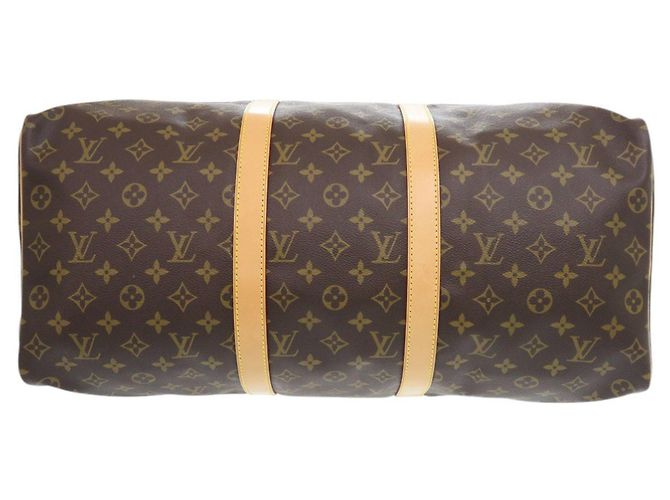 Louis Vuitton Keepall 50 Monogram Borsa Boston Marrone - vista 3