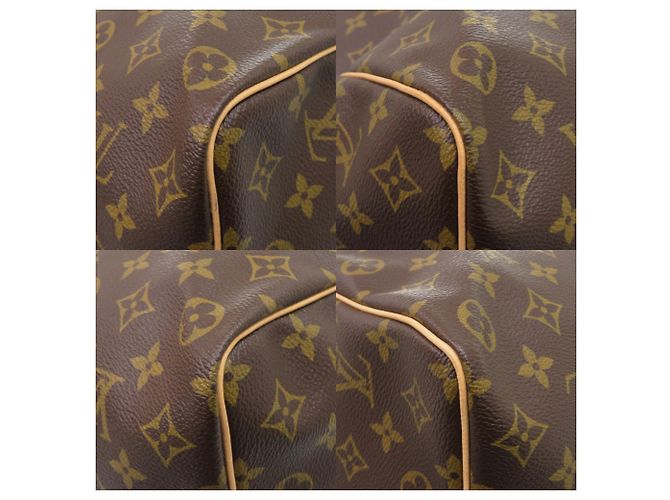 Louis Vuitton Keepall 50 Monogram Borsa Boston Marrone - vista 4