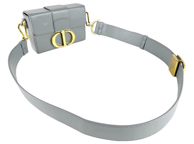 Borsa a tracolla in pelle Christian Dior 30 Montaigne Marrone - vista 10