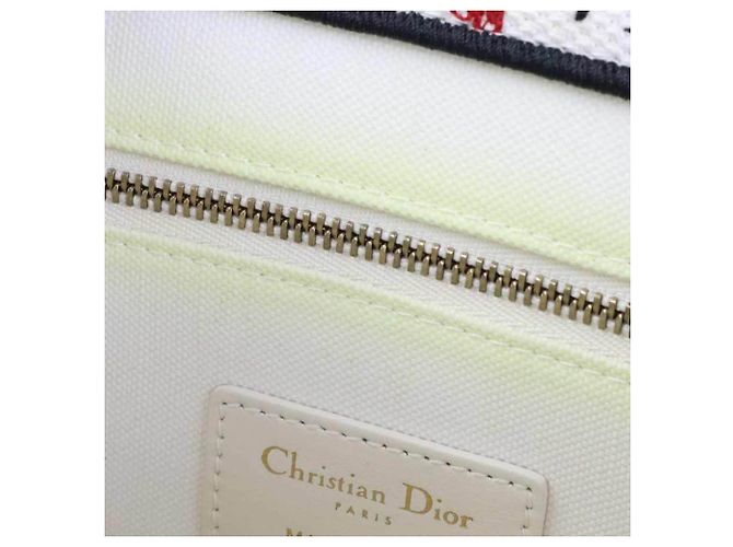 Borsa Christian Dior Amour Book Tote Nero Bianco Rosso - vista 7