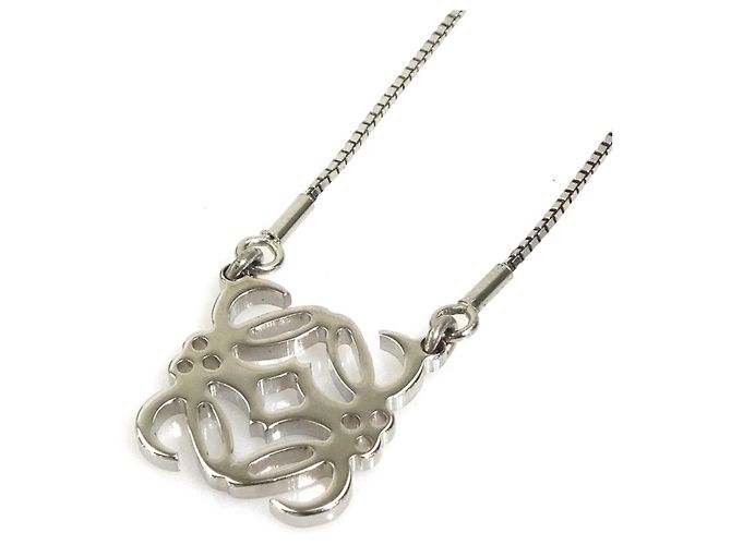 Collana Loewe Anagram Metal Silver da donna Argento - vista 4