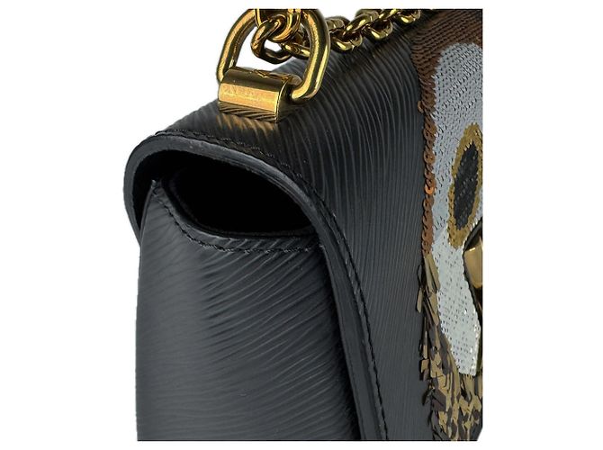 Borsa a tracolla in pelle Epi Louis Vuitton Nero - vista 6