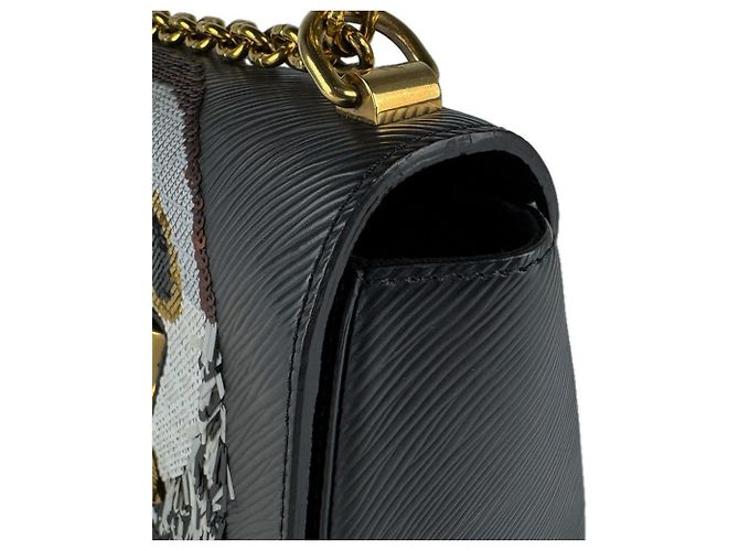 Borsa a tracolla in pelle Epi Louis Vuitton Nero - vista 7