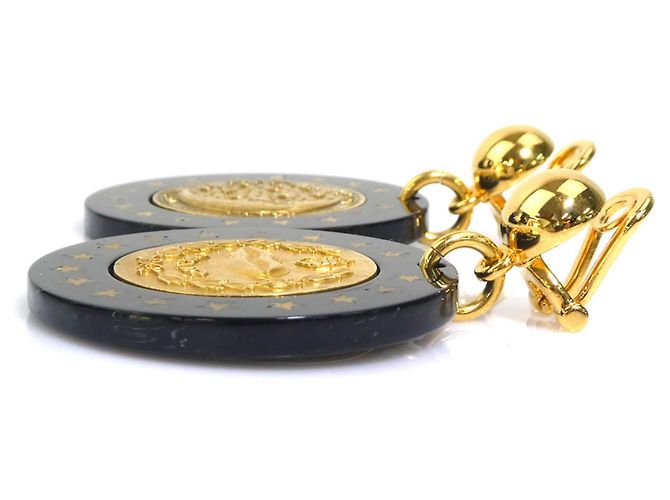 Prada Clip-Ohrringe in Schwarz und Gold Golden - Ansicht 4