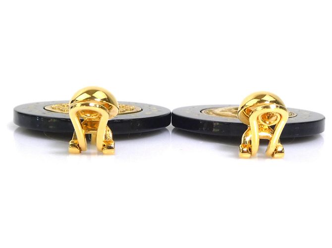 Prada Clip-Ohrringe in Schwarz und Gold Golden - Ansicht 5