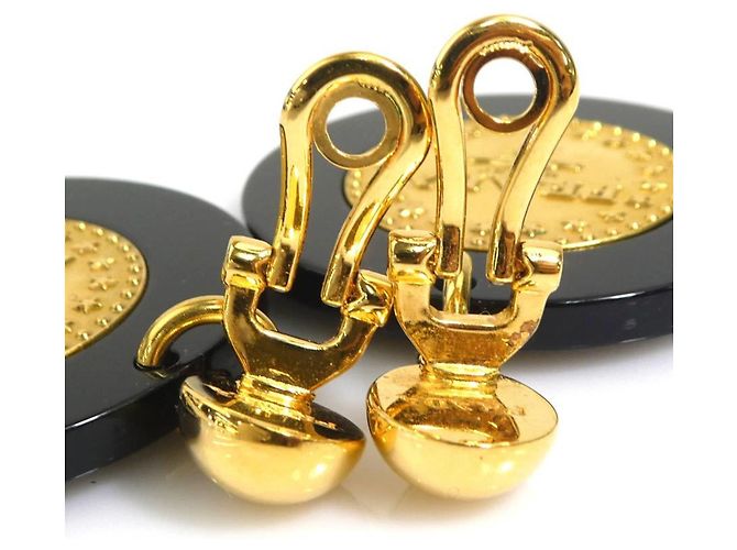 Prada Clip-Ohrringe in Schwarz und Gold Golden - Ansicht 8