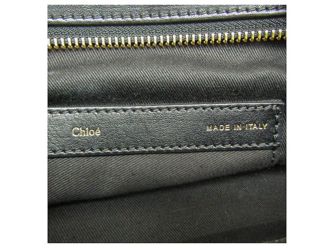 Borsa a mano e borsa a tracolla in pelle da donna Chloé Alice Nero Crudo - vista 11