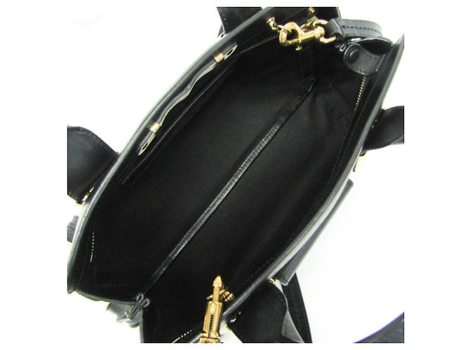 Borsa a mano e borsa a tracolla in pelle da donna Chloé Alice Nero Crudo - vista 3