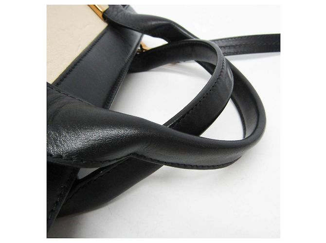 Borsa a mano e borsa a tracolla in pelle da donna Chloé Alice Nero Crudo - vista 9