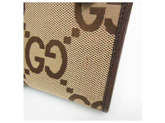 Borsa Gucci Jumbo GG Mini Beige Marrone scuro - vista 5