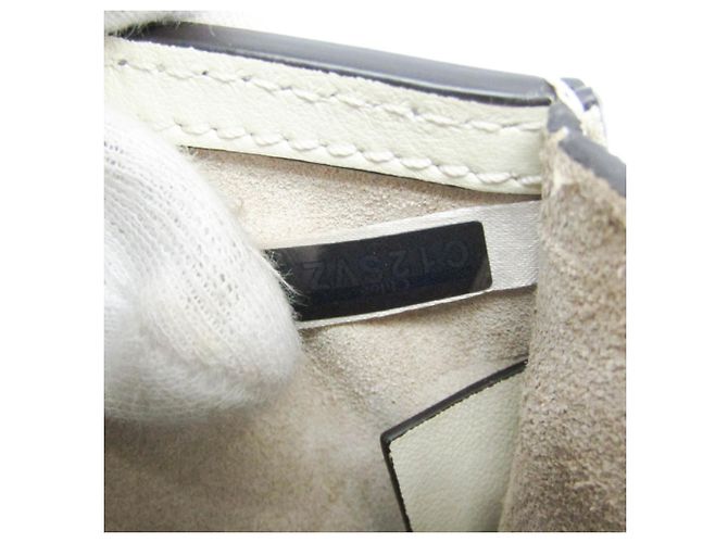 Borsa a mano/Borsa a tracolla in pelle off-white Chloé Nile Bianco sporco - vista 11