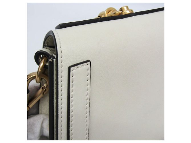 Borsa a mano/Borsa a tracolla in pelle off-white Chloé Nile Bianco sporco - vista 4