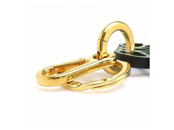 Pingente de bolsa de couro e metal Loewe em verde - Ansicht 6