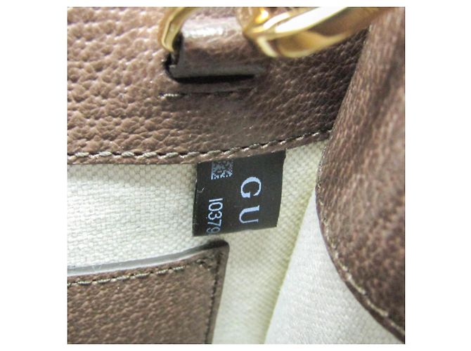Borsa Gucci Jumbo GG Mini Beige Marrone scuro - vista 12