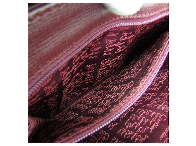 Borsa a tracolla in pelle da donna Cartier Must Turnlock Bordò - vista 12