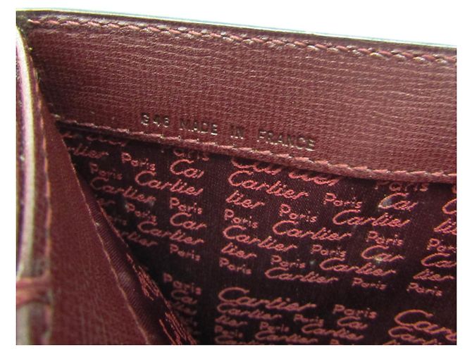 Borsa a tracolla in pelle da donna Cartier Must Turnlock Bordò - vista 14
