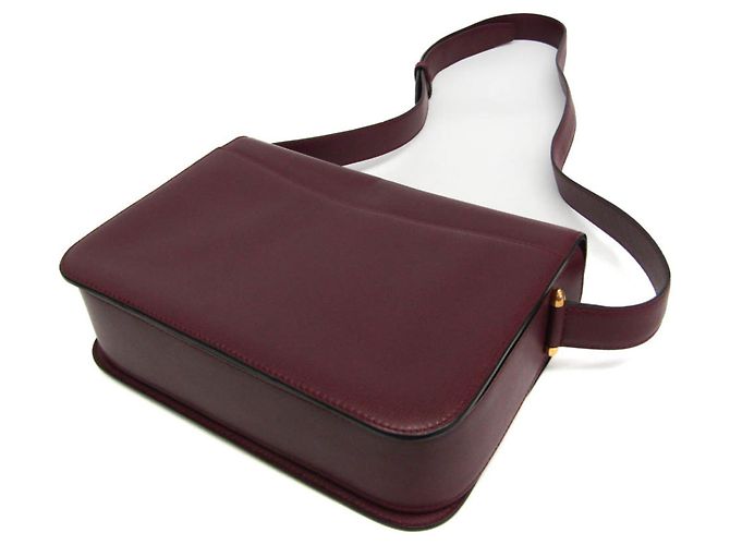 Borsa a tracolla in pelle da donna Cartier Must Turnlock Bordò - vista 2