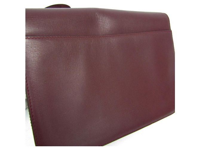 Borsa a tracolla in pelle da donna Cartier Must Turnlock Bordò - vista 6