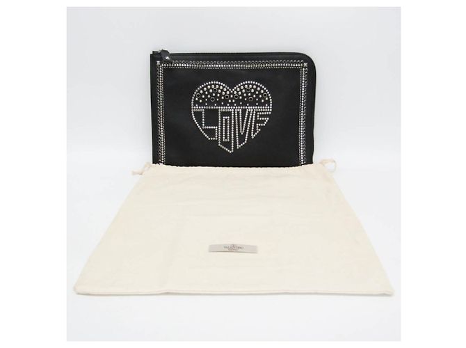 Clutch LOVE con borchie Valentino Garavani - vista 2