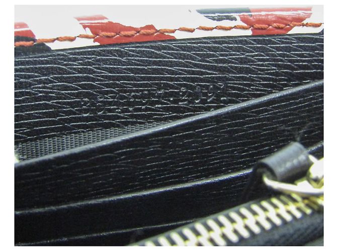 Portafoglio a tracolla con catena in pelle da donna Gucci Nero Crudo Bordò - vista 15