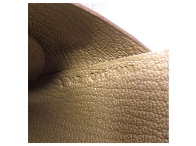 Hermès Tarjetero de piel Swift estampada Hermes Calvi Duo Multicolor Marrón claro - vista 11