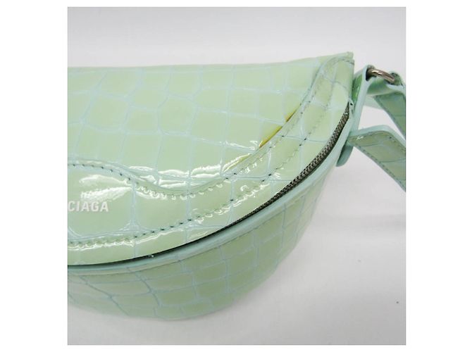 Borsa a tracolla/Sling in pelle Balenciaga Verde chiaro - vista 5