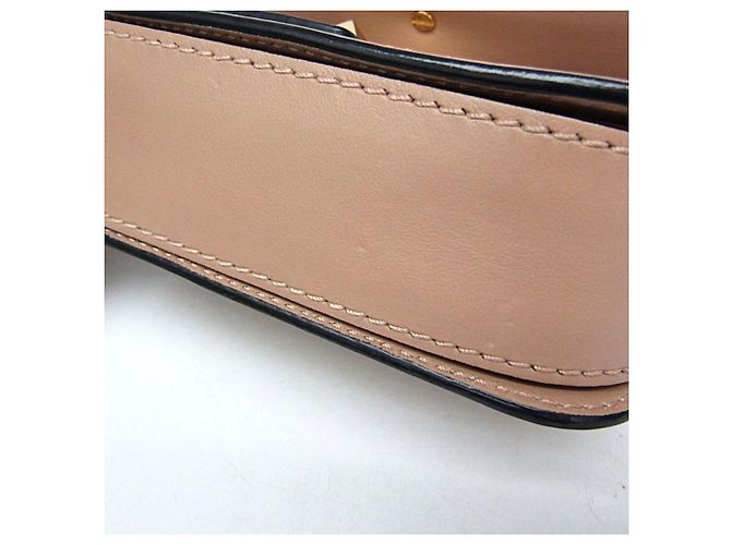 Borsa a Spalla con Catena Valentino Garavani Rockstud Beige - vista 14