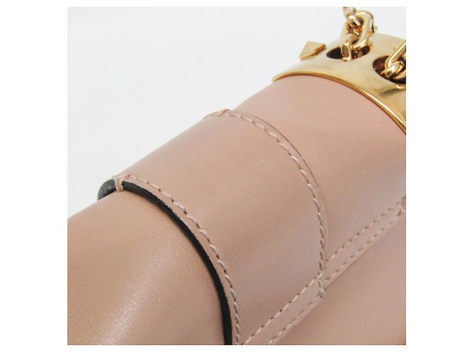 Borsa a Spalla con Catena Valentino Garavani Rockstud Beige - vista 7