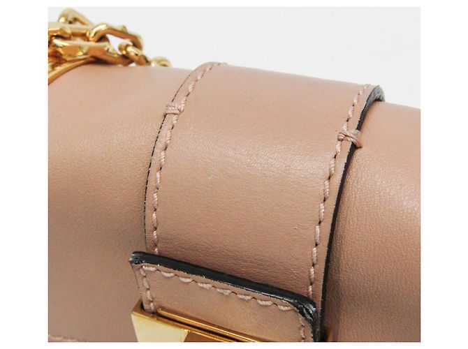 Borsa a Spalla con Catena Valentino Garavani Rockstud Beige - vista 9