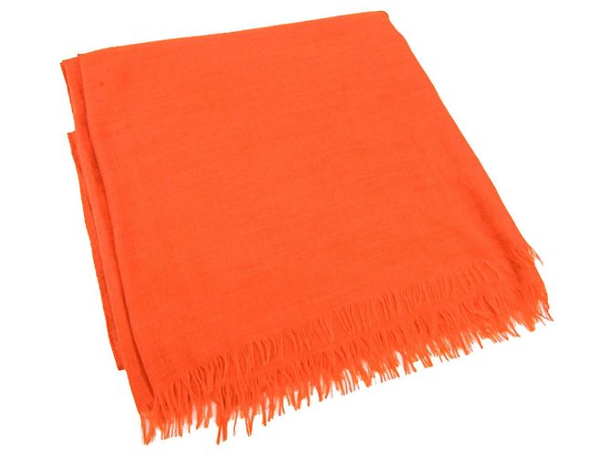 Hermès Stola in lana e cashmere Hermes Arancione - vista 2