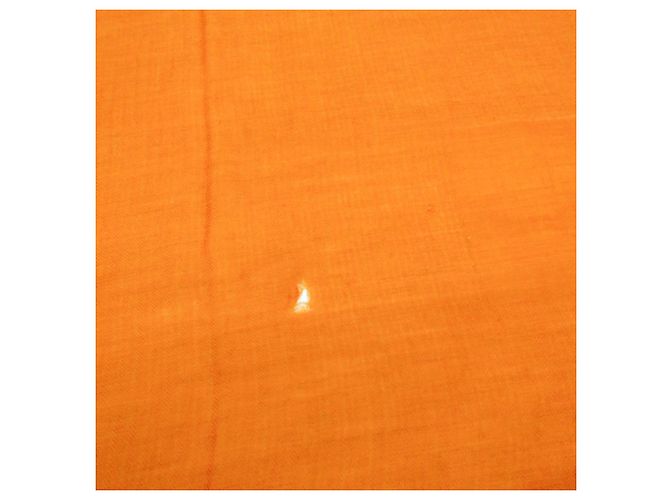 Hermès Stola in lana e cashmere Hermes Arancione - vista 3