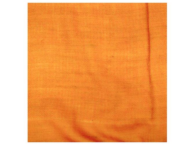 Hermès Stola in lana e cashmere Hermes Arancione - vista 9