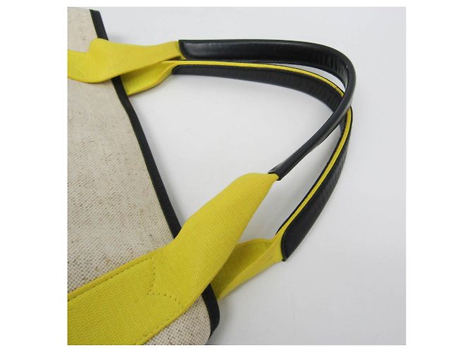 Borsa Balenciaga Navy Cabas M Blu Notte Nero Giallo Bianco sporco - vista 9