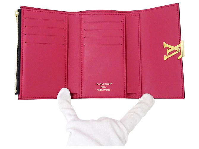 Portafoglio bi-fold Louis Vuitton da donna Nero Rosa - vista 4