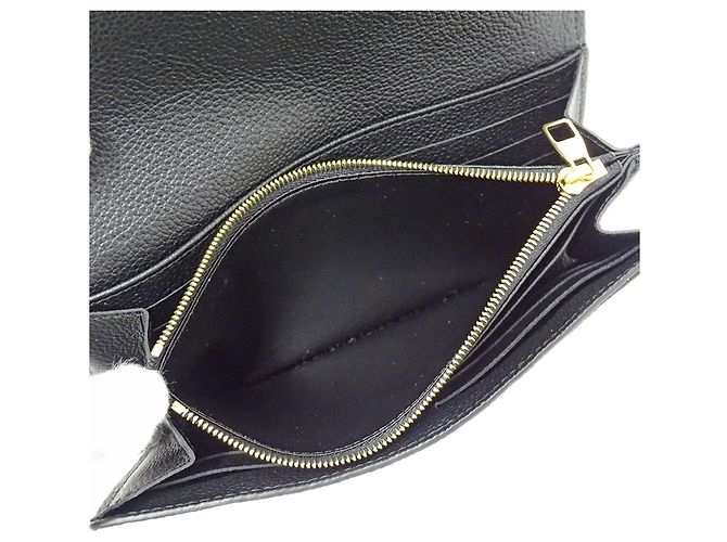 Louis Vuitton Monogram Empreinte Bicolor Wallet Black Beige - view 7