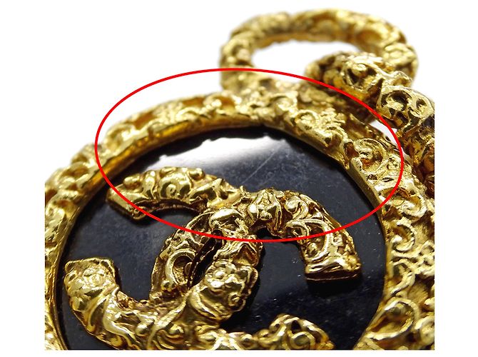 Chanel Halskette schwarz und gold Golden - Ansicht 10
