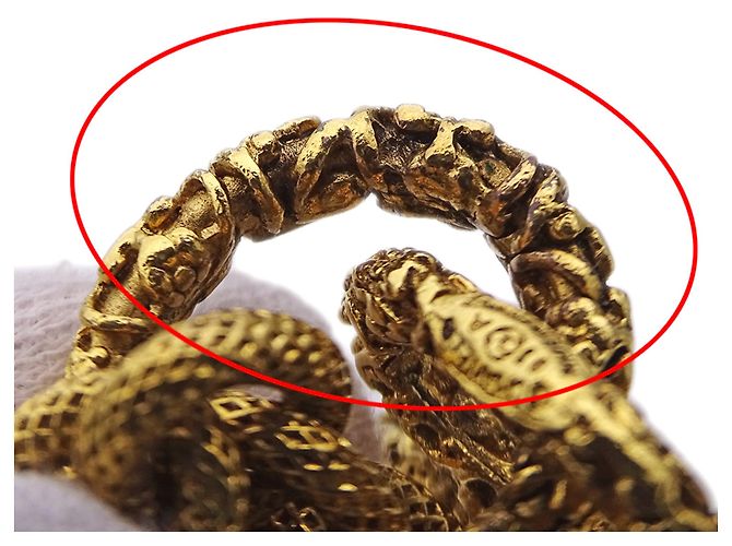 Chanel Halskette schwarz und gold Golden - Ansicht 11