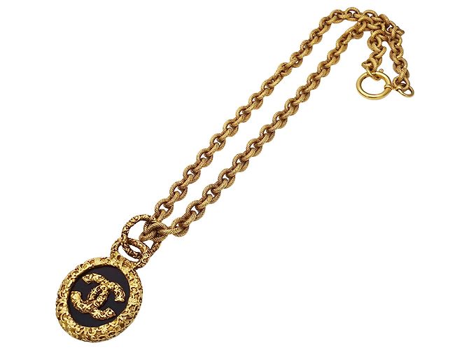 Chanel Halskette schwarz und gold Golden - Ansicht 3
